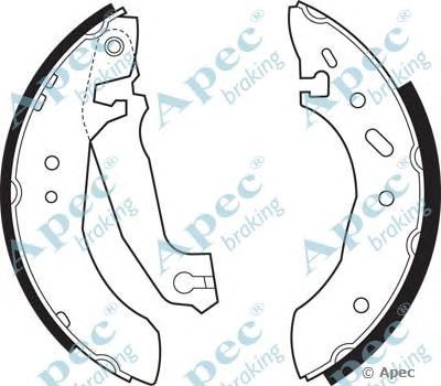 APEC BRAKING shu488 -  Комплект тормозных колодок